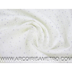 POPELINE MINI ESTRELAS - AZUL