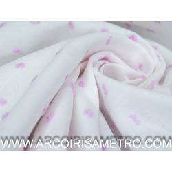 PLUMETI - TECIDO ENRRUGADO COM POMPOM