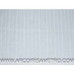 FINE COTTON SHEETING WITH EMBROIDERED STRIPES