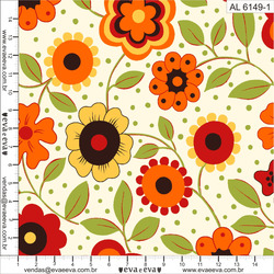 TECIDO EVA E EVA - FLORES
