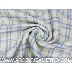 MUSSELINA TARTAN - AZUL