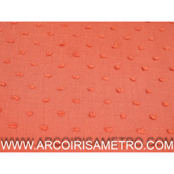 PLUMETI - TECIDO ENRRUGADO COM POMPOM TIJOLO