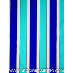 JERSEY - BLUE AND GREEN STRIPES