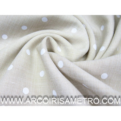 VISCOSE - BEGE COM PINTAS