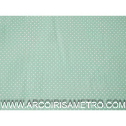 PIQUET - MINT GREEN WITH WHITE DOTS