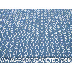 COLEÇAO GOTAS - FOLHAS - AZUL