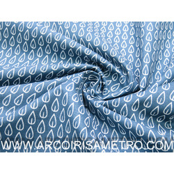 COLEÇAO GOTAS - FOLHAS - AZUL