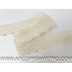 RENDA - LEQUES - BRANCO / CRU / BEJE