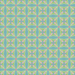 BENARTEX - FEATHER GEO TEAL 10326 80