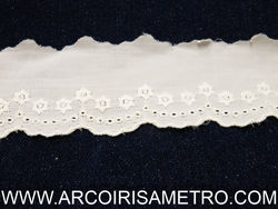 EMBROIDERED EYELET - FLOWERS