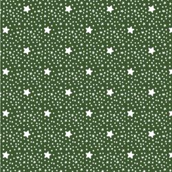 FABRICART - Stars on a green background