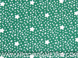 FABRICART - Estrelas em fundo Verde