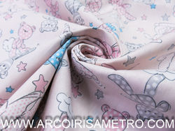 TECIDO EVA E EVA - URSINHOS ROSA