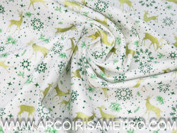 NATAL - Alces dourados e flocos verdes