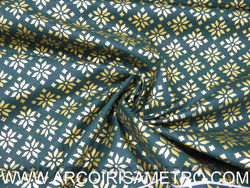 Natal - Verde com flocos dourados