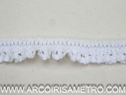 FRILLED COTTON LACE WITH ELASTIC