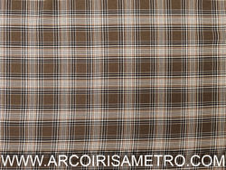 Viscose xadrez - castanho