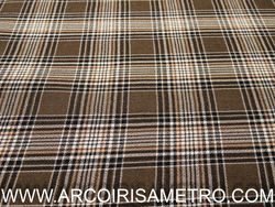 Viscose xadrez - castanho