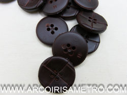 PLEATHER BUTTON - 44MM