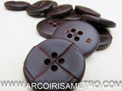 PLEATHER BUTTON - 44MM
