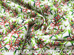 Christmas fabric - bouquets