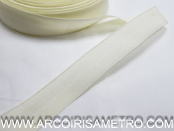 tight weave cotton tape/ bias - off white