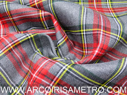 Scottish Kilt Fabric- Grey