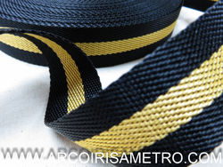 Nylon strap - black and golden