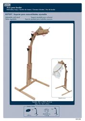 AJUSTABLE FLOOR STAND FOR EMBROIDERY HOOPS
