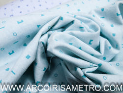 PANO DE LENÇOL - formas geométricas 