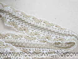 Double sided lace - cream