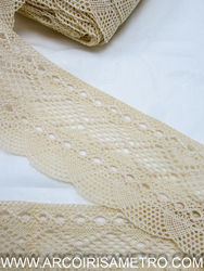 Renda de linha de algodão