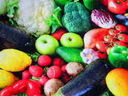 Loneta anti-manchas - Fruta e legumes