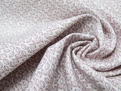 TECIDO FRIDAY - Mini folhas rosa