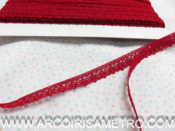 EYELET COTTON LACE - RED