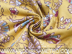 COLEÇAO GOTAS - flores - amarelo torrado