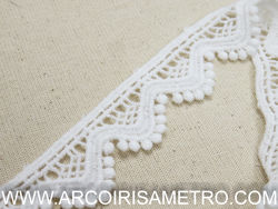 GUIPUR LACE - WAVES WHITE