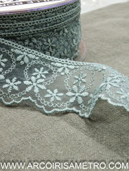 RENDA VERDE COM MALMEQUERES  - TEAL