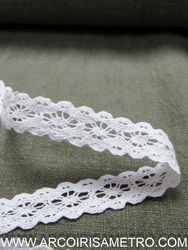 RENDA DE ENTREMEIO FINA - Branco