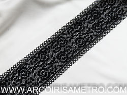 Elastic lace - black