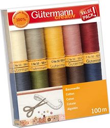 GUTERMANN CREATIVE - Pack de linhas de algodão