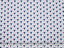 Triangles - blue and pink