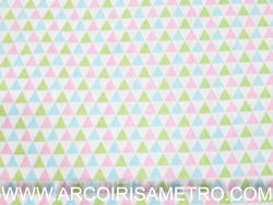 Triangles - green and pink