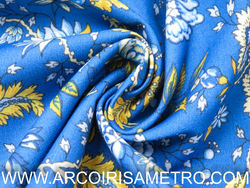 Chita de Alcobaça - azul e amarelo