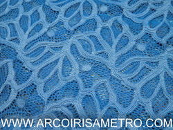 Renda elástica - azul