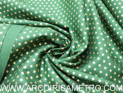 Natal - Verde com estrelas douradas