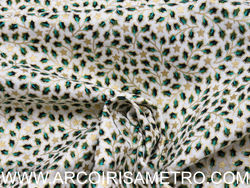 Natal - folhas e estrelas - branco