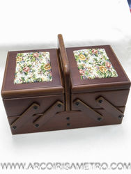 Wooden sewing box/ basket
