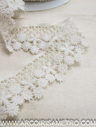 Renda Guipur cru