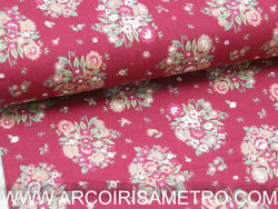 Popeline - Bouquets bordô